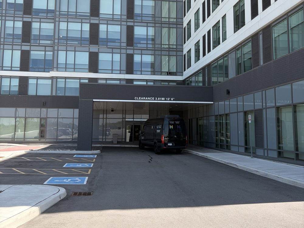 Main entrance at 5100 Satellite Drive, Mississauga